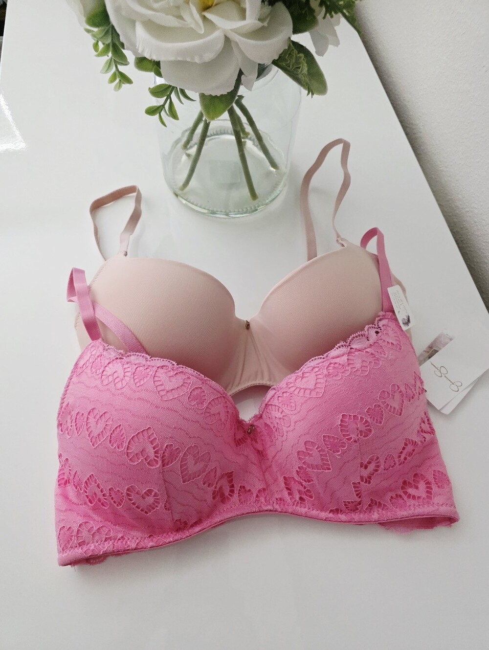 JESSICA SIMPSON💖 Brand New 2-Pack Balconette Bra With Push Up Cup SIZE 34C
